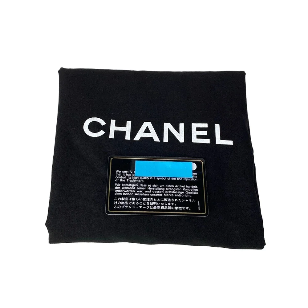 Chanel Deauville Line MM Tote Bag A67001 Blue Dark Navy Canvas Leather